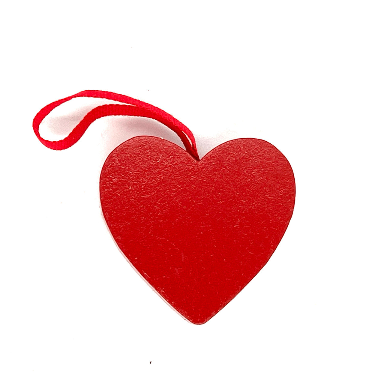 Red Heart Wood Ornament