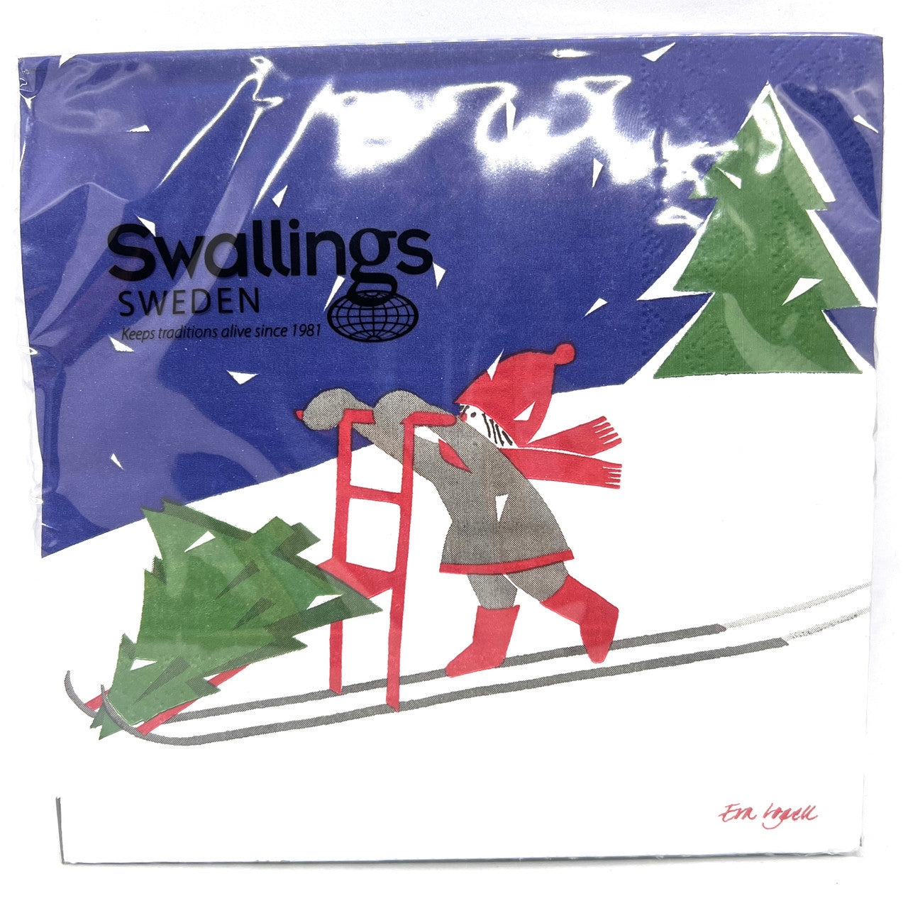 Kick Sled Girl Dinner Napkins
