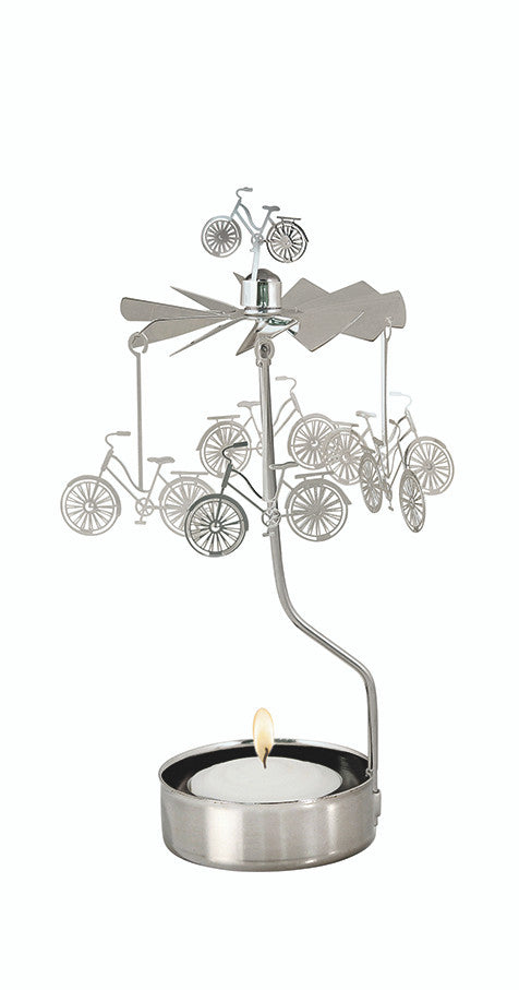 Bicycle Rotary Candle Holder