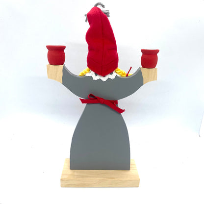 Swedish Girl with Apron Candleholder