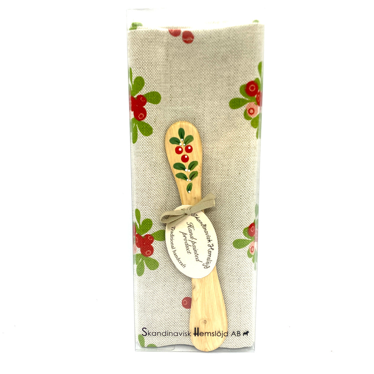 Lingonberry Spreader and Tea Towel set