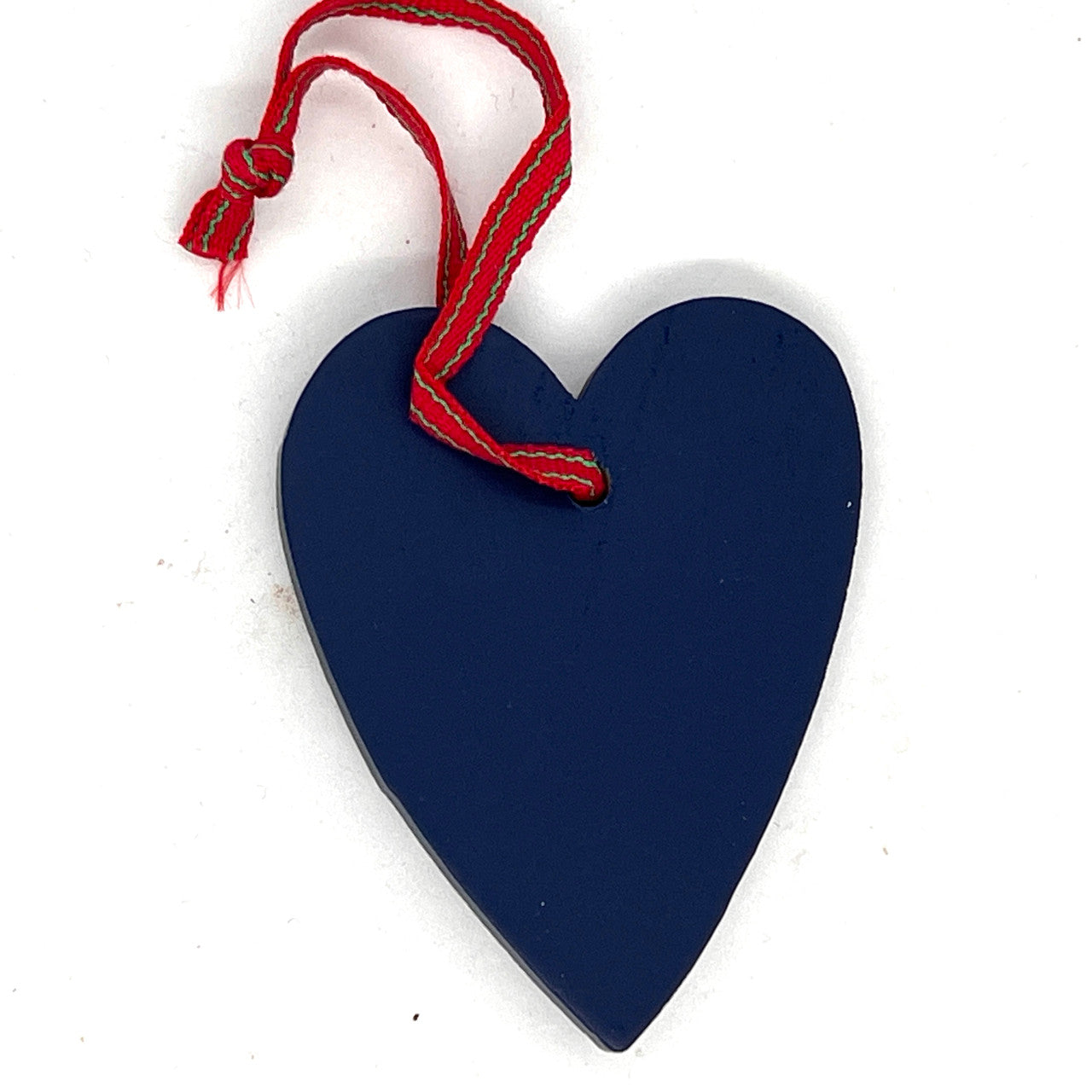 Lucia Procession Blue Heart Wood Ornament