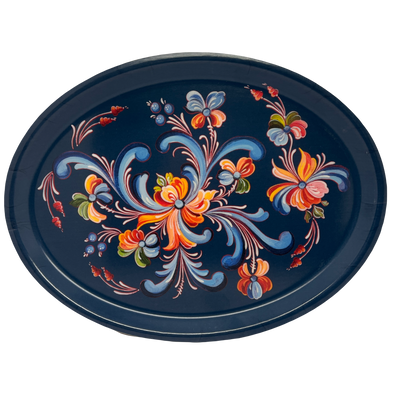 Blue Kurbits Oval Birch Serving Tray