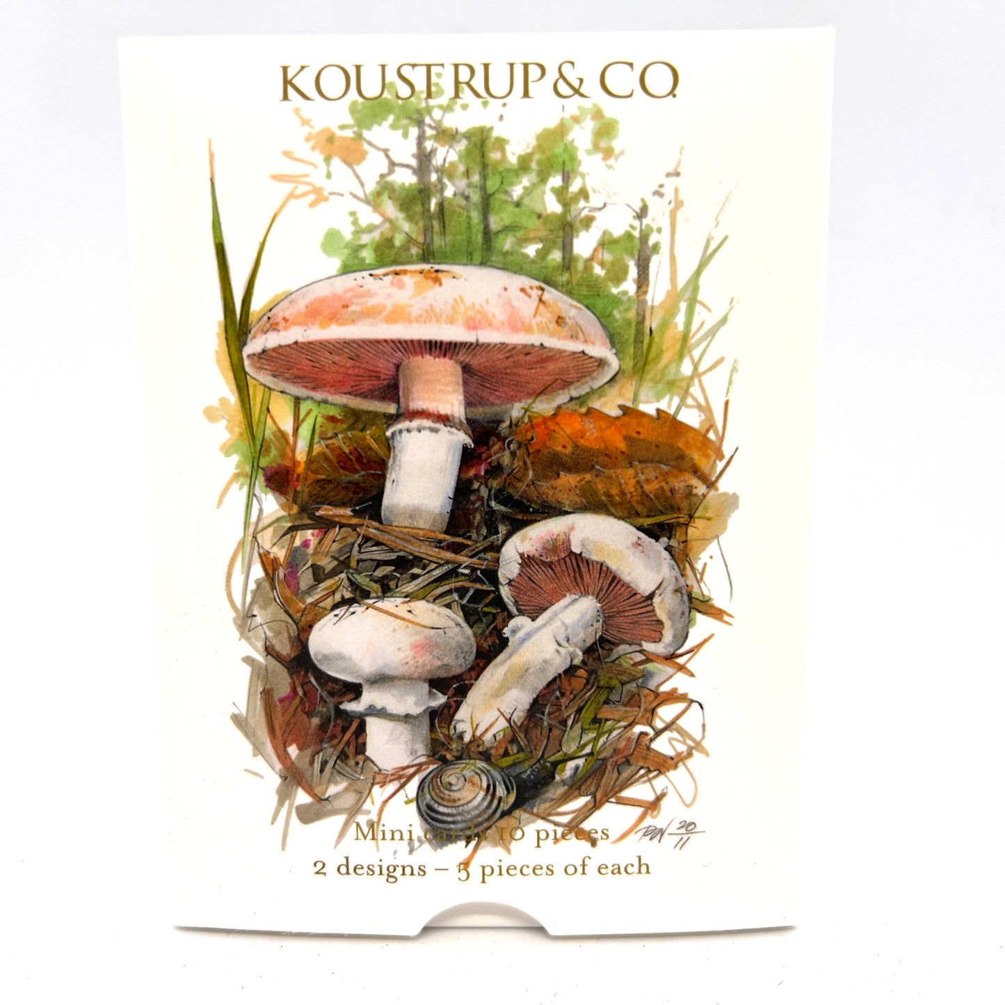 Mushrooms Little Danish Art Notecards