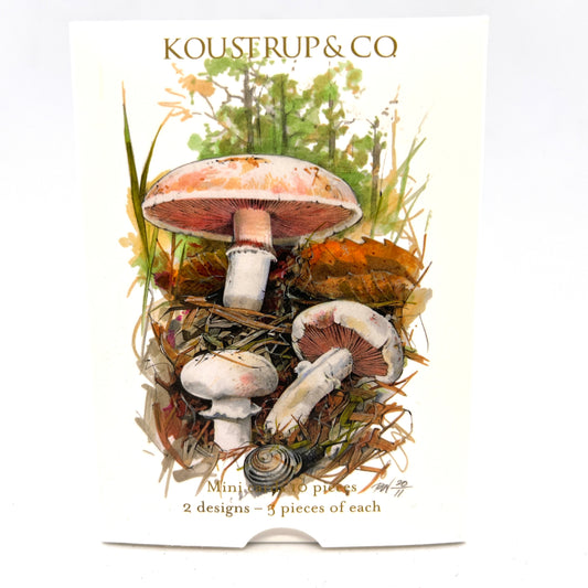 Mushrooms Little Danish Art Notecards