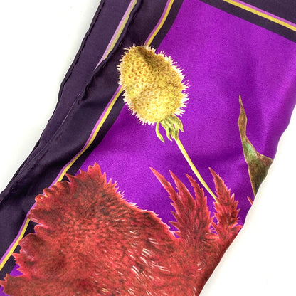 "Treasures" Silk Scarf in Purple