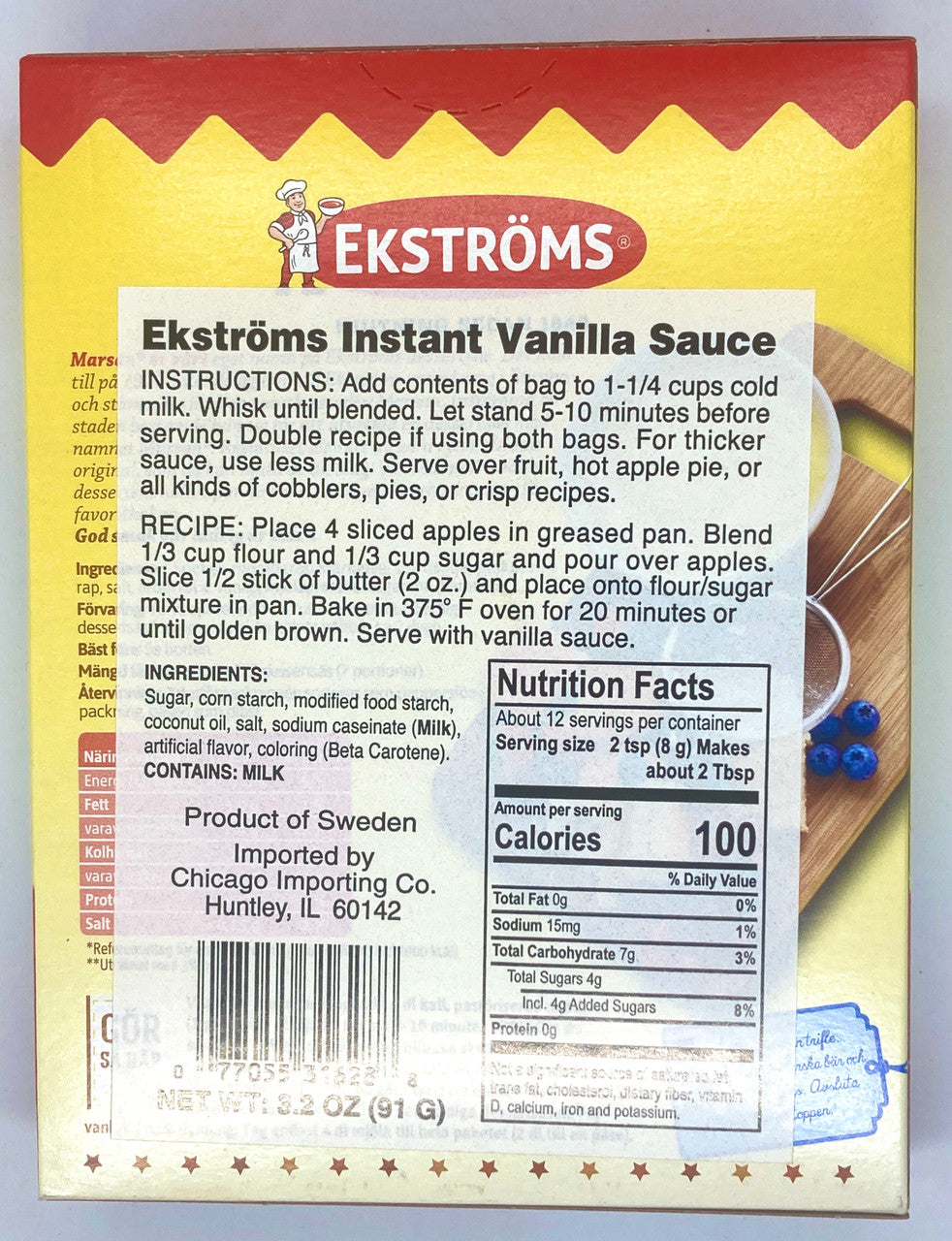 Ekströms Instant Vanilla Sauce