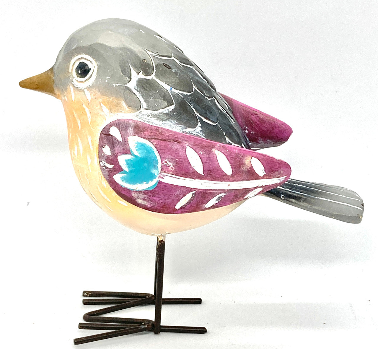 Resin Standing Bird (Mauve Wings)