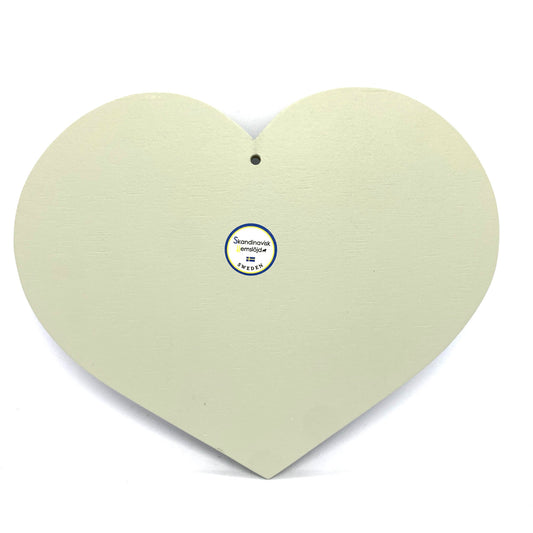 Välkommen Heart Swedish Flag Sign