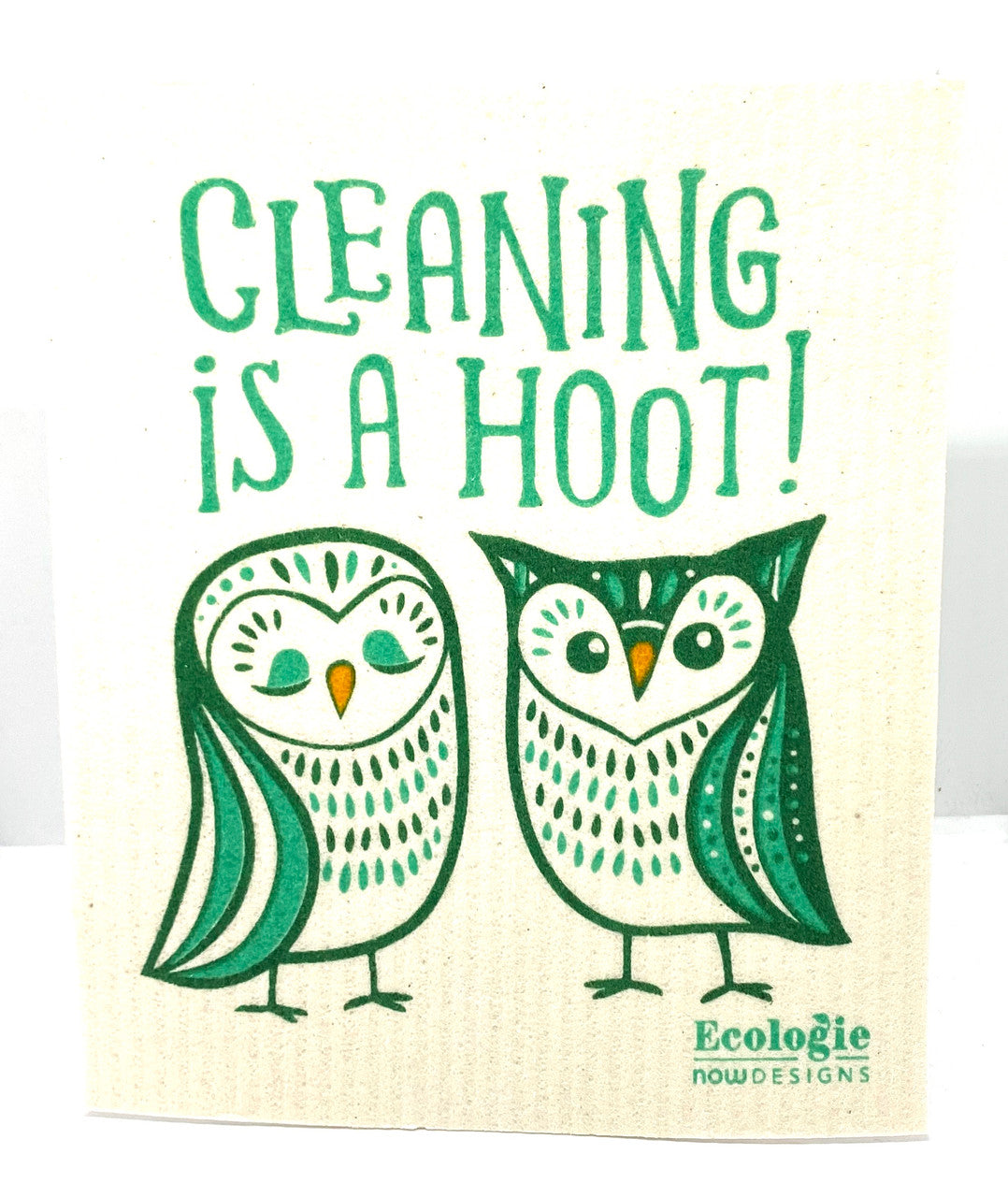 Cleaning Is A Hoot Swedish Dishcloth