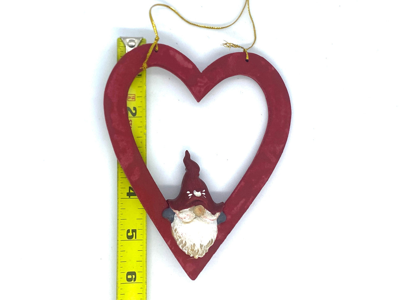 Heart Gnome Ornament