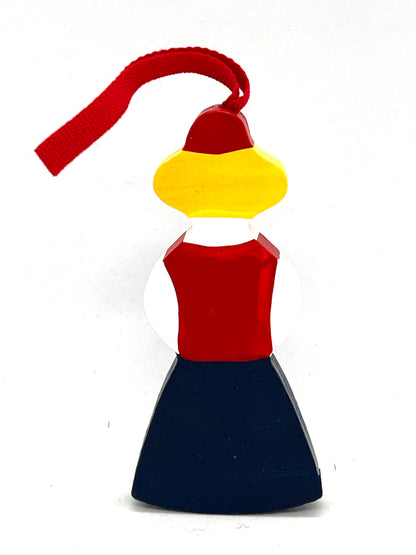 Norway Girl Wood Ornament