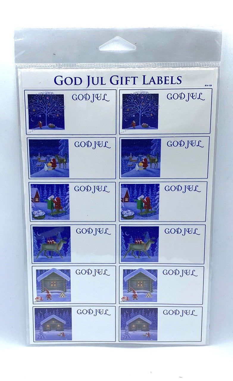 God Jul Gift Labels