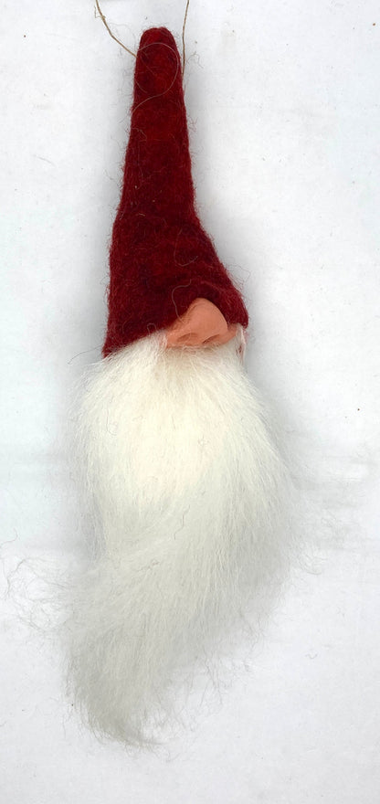Gnome Beard Ornament (Red)