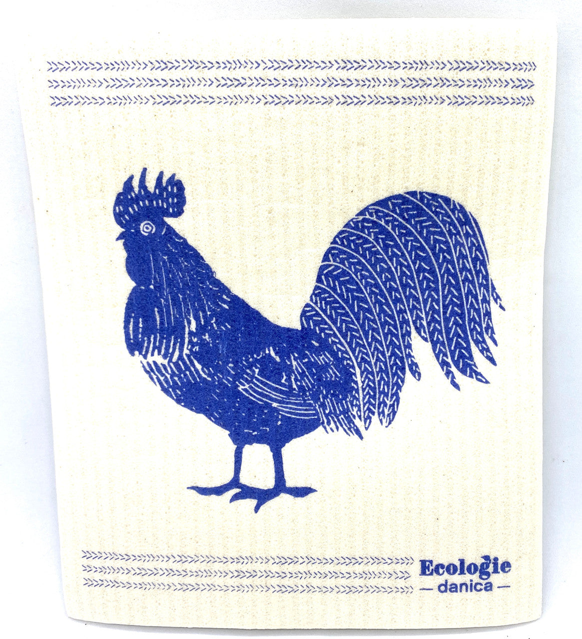 Rooster Francaise Swedish Dishcloth