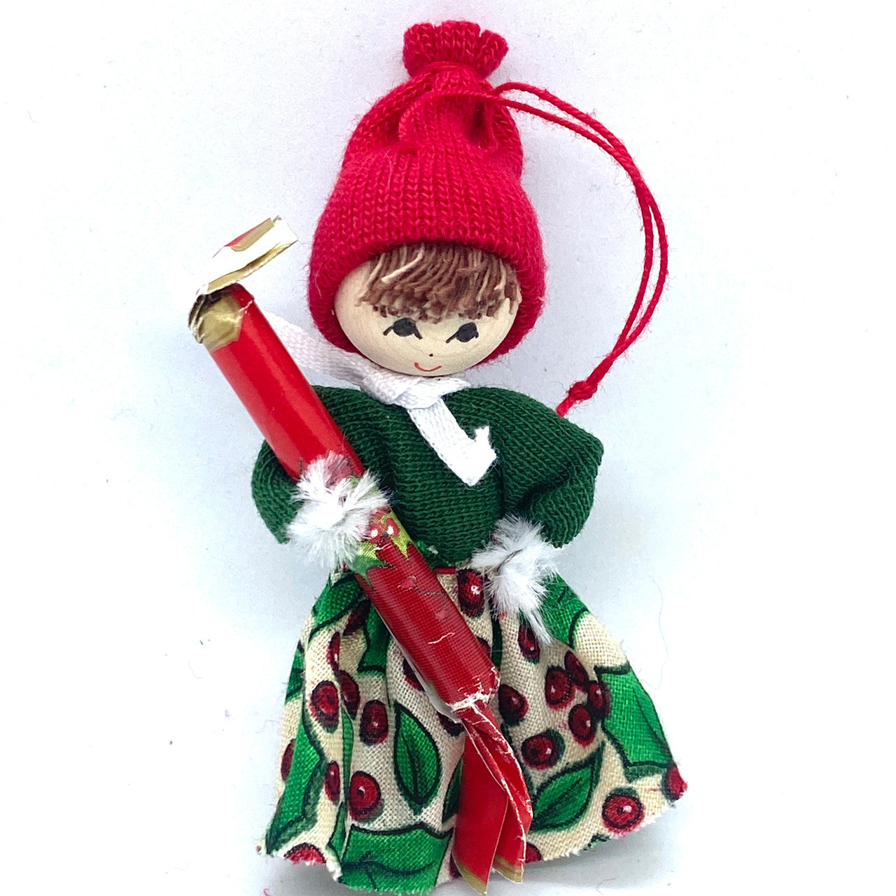 Tomtegirl w/Package Ornament