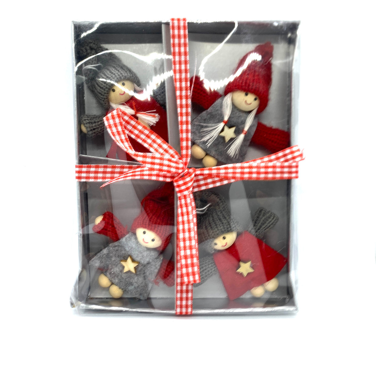 Star Boy and Girl 4pc Ornament Set