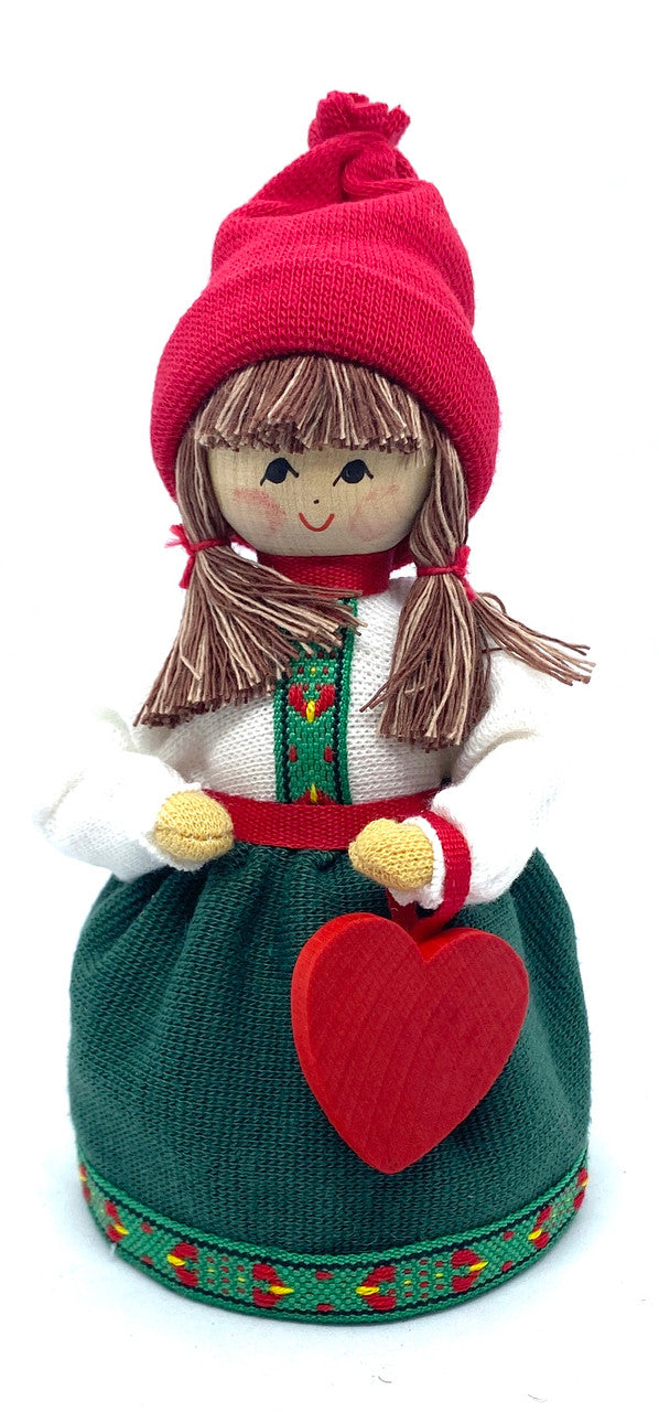 Tomtemor with Heart Ornament