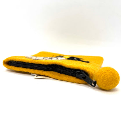 Bumblebee Felted Coin Purse