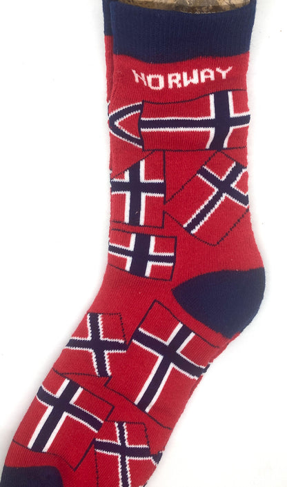 Norway Flag Socks