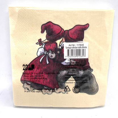 Tomte Couple Cocktail Napkins