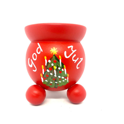 God Jul Xmas Tree Barrel Votive