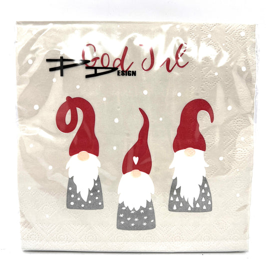 God Jul Tomten Dinner Napkin