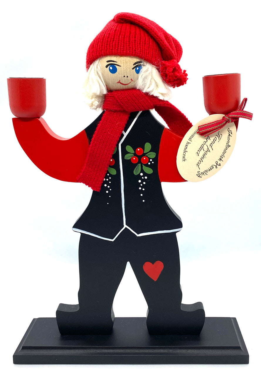 Lingonberry Boy Candleholder