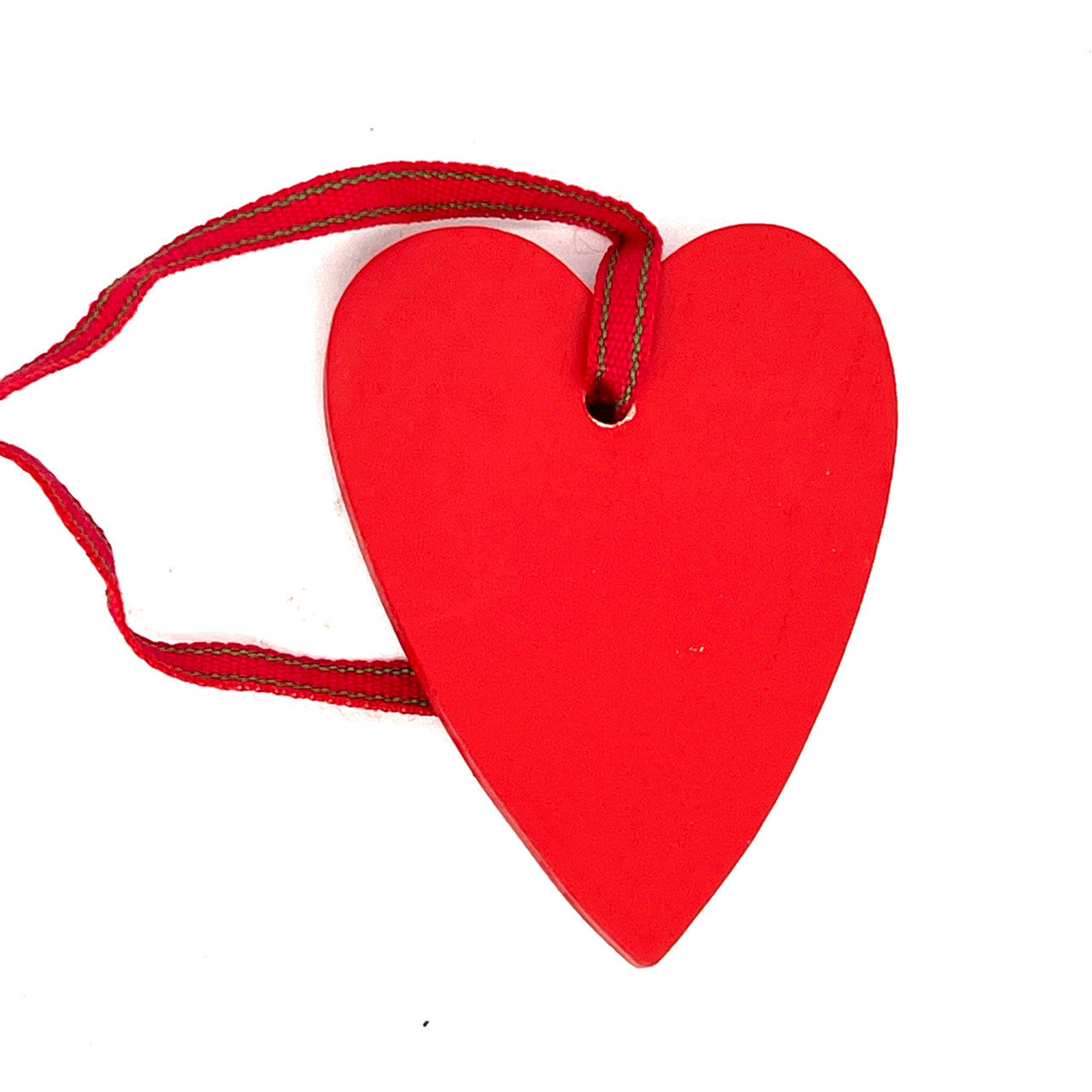 Holly Red Heart Ornament