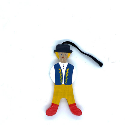 Swedish Boy Wood Ornament