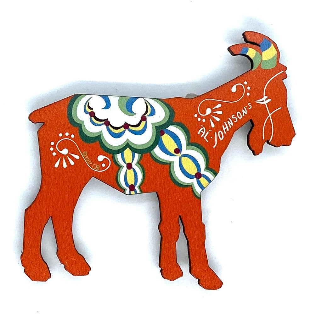 Al Johnson's Dala Goat Magnet