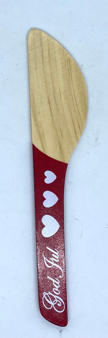 God Jul Heart Wood Spreader