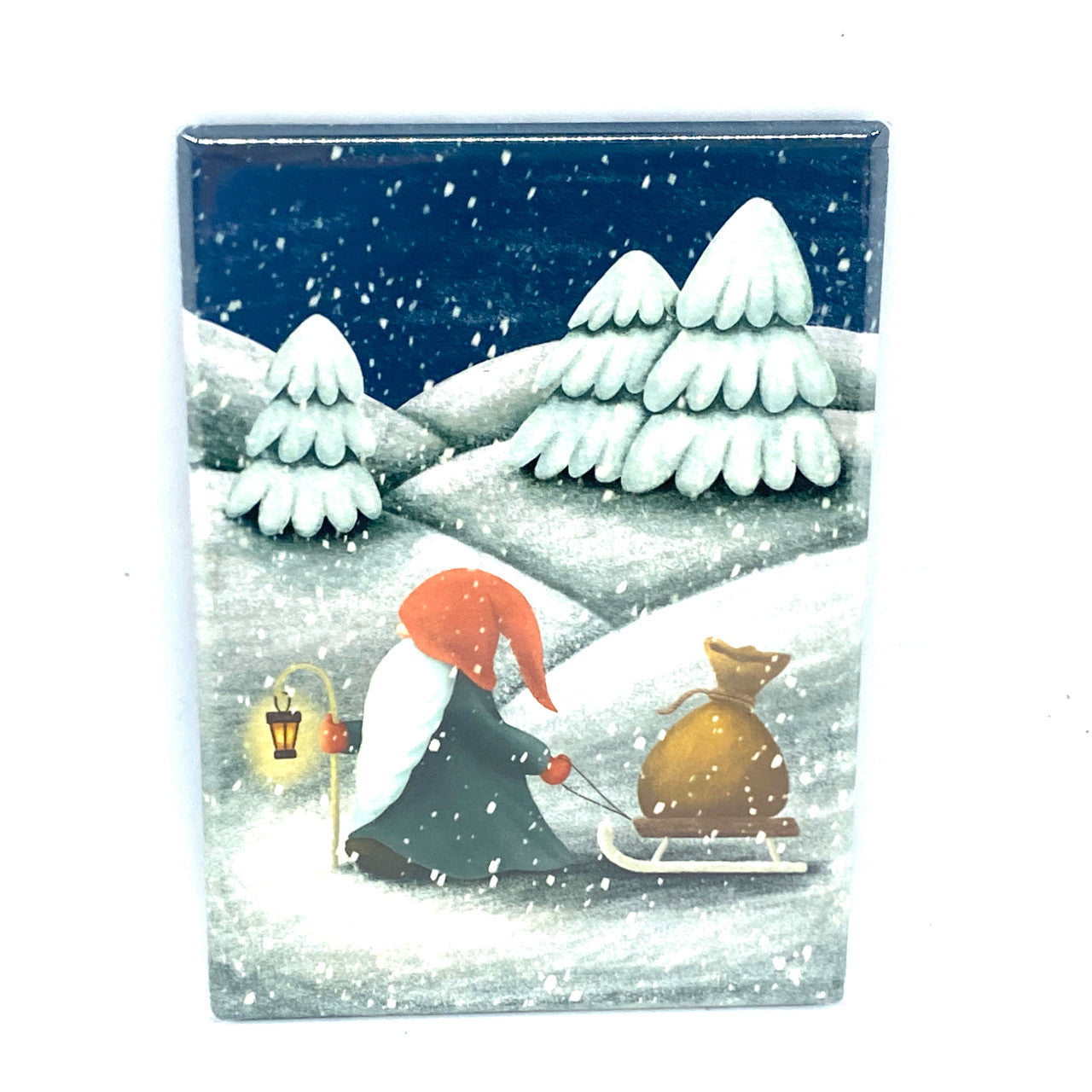 Tomten Sled Magnet