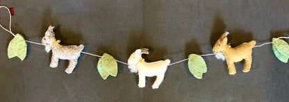 Felt Goat Garland