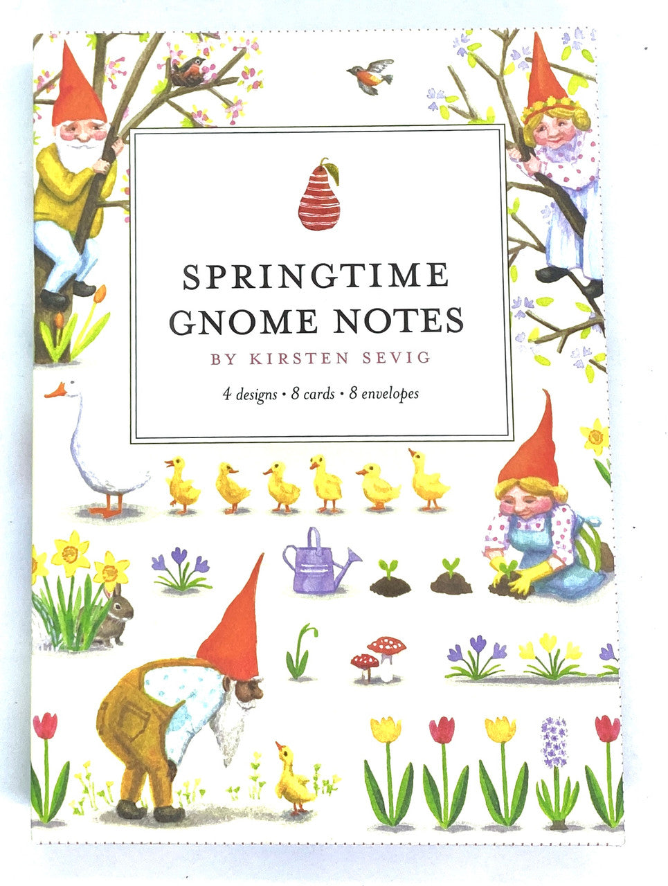 Springtime Gnome Notes Notecards
