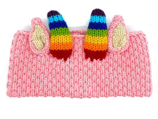 Al Johnson's Goat Knit Headband (pink)