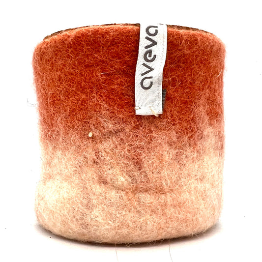 Aveva Felted Wool Jar (terracotta)