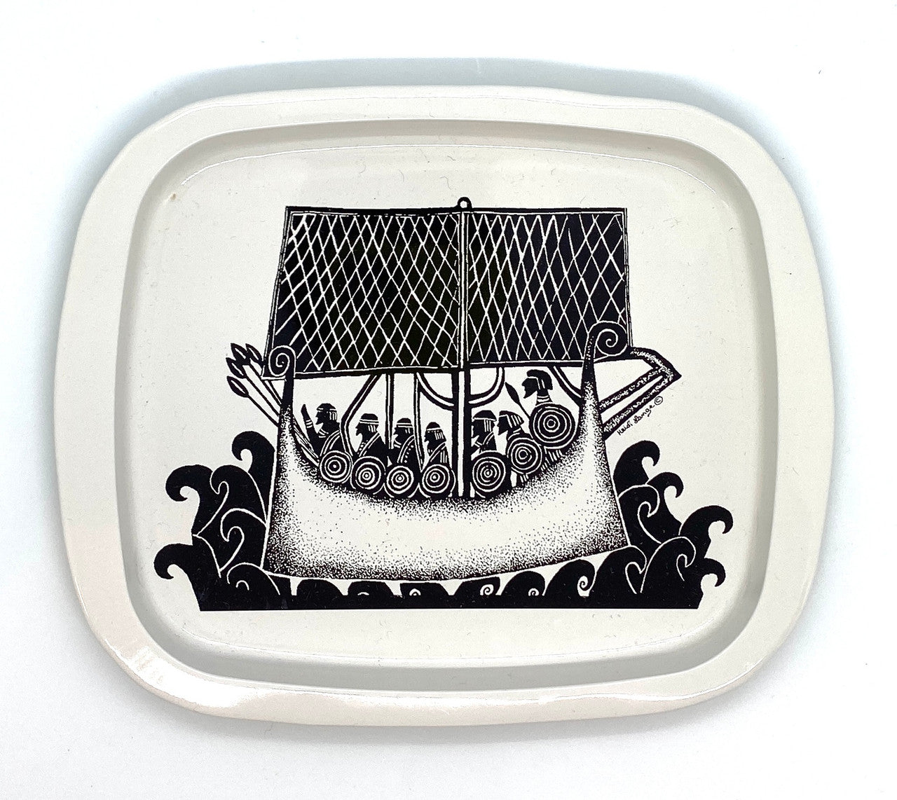 Viking Ship Metal Tray