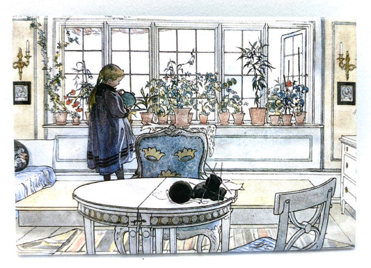 Carl Larrson Flower Window Magnet