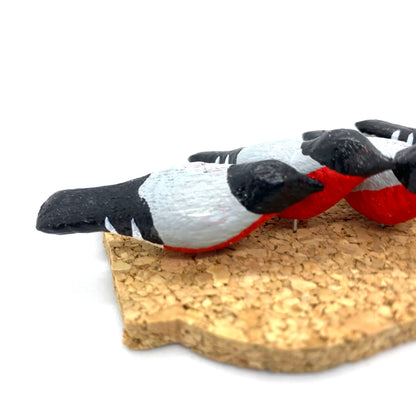Bullfinch Bird Pins