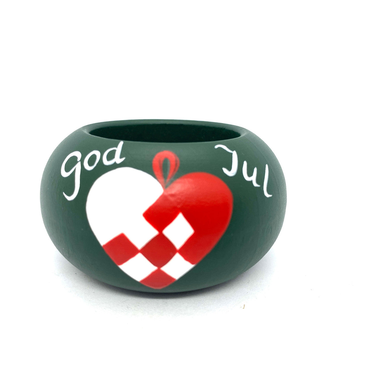God Jul Danish Heart Votive