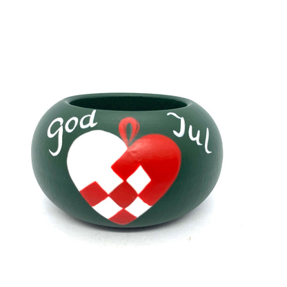 God Jul Danish Heart Votive