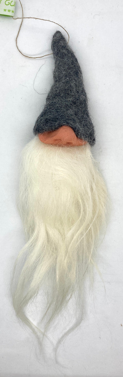 Gnome Beard Ornament (Grey)
