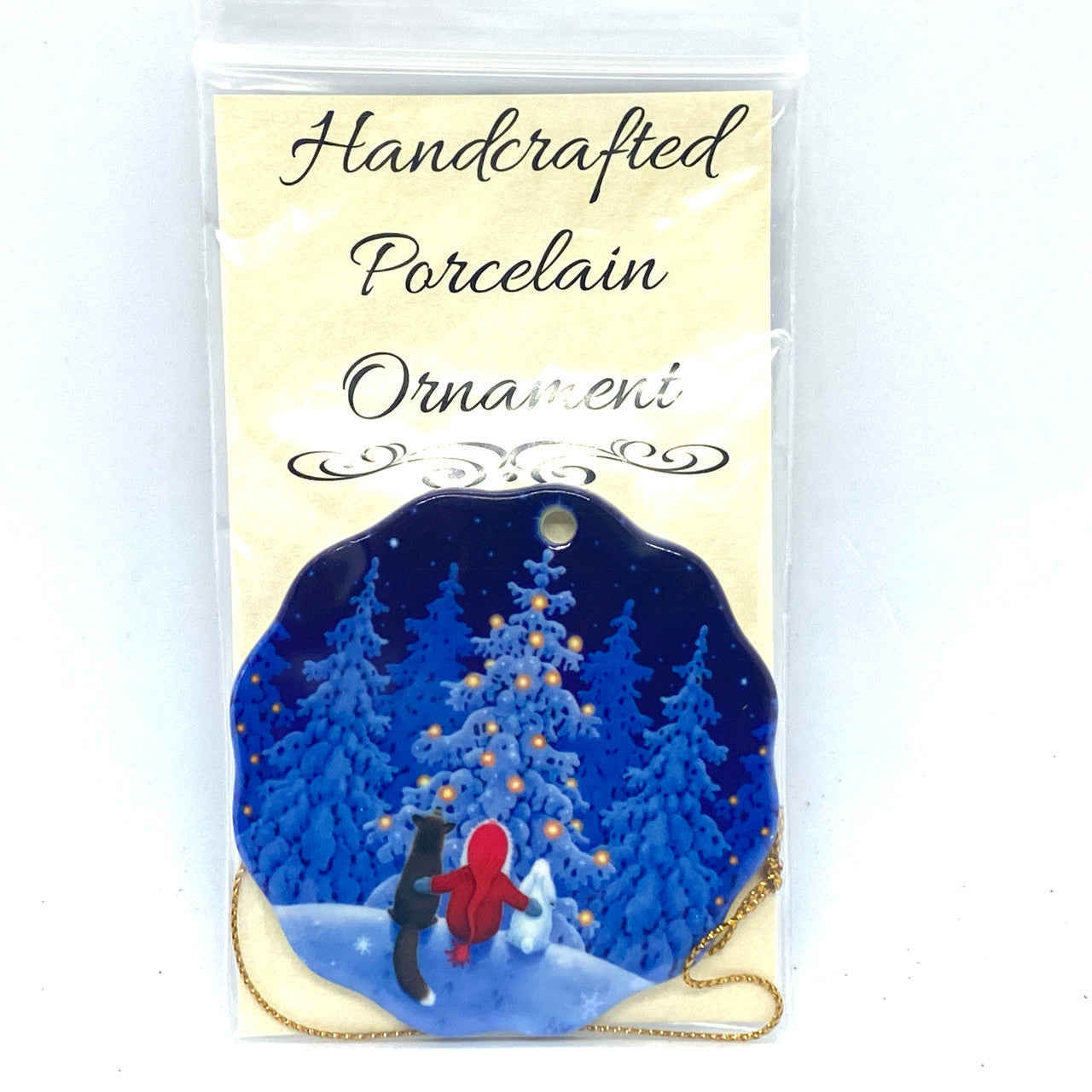 Christmas Friends Ceramic Ornament 
