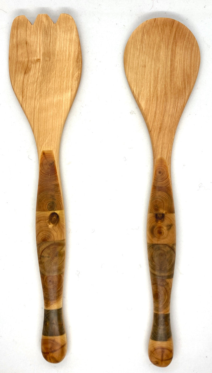 Mosaic Wood Salad Set