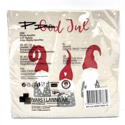 God Jul Tomten Dinner Napkin