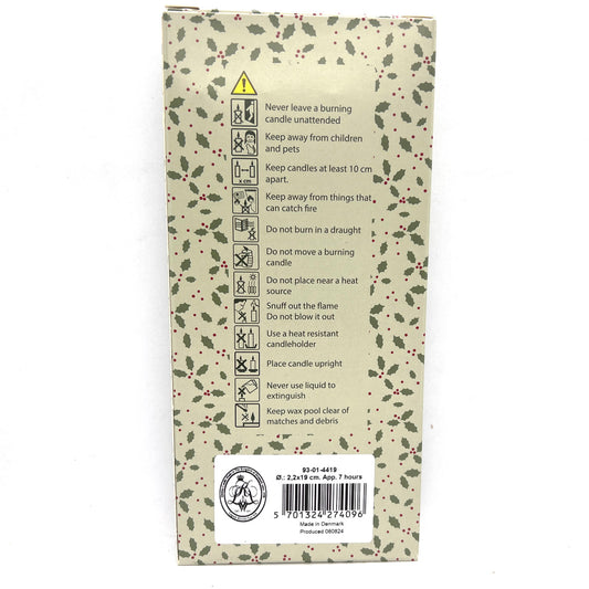 Cheerful Season Christmas Taper Candles