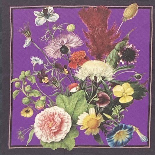 Treasures Silk Scarf purple