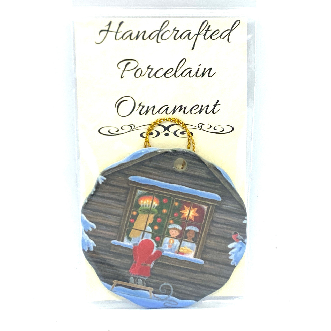 Lucia Peek In Ceramic Ornament