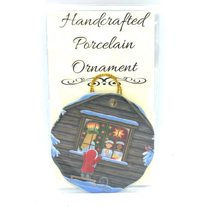 Lucia Peek In Ceramic Ornament